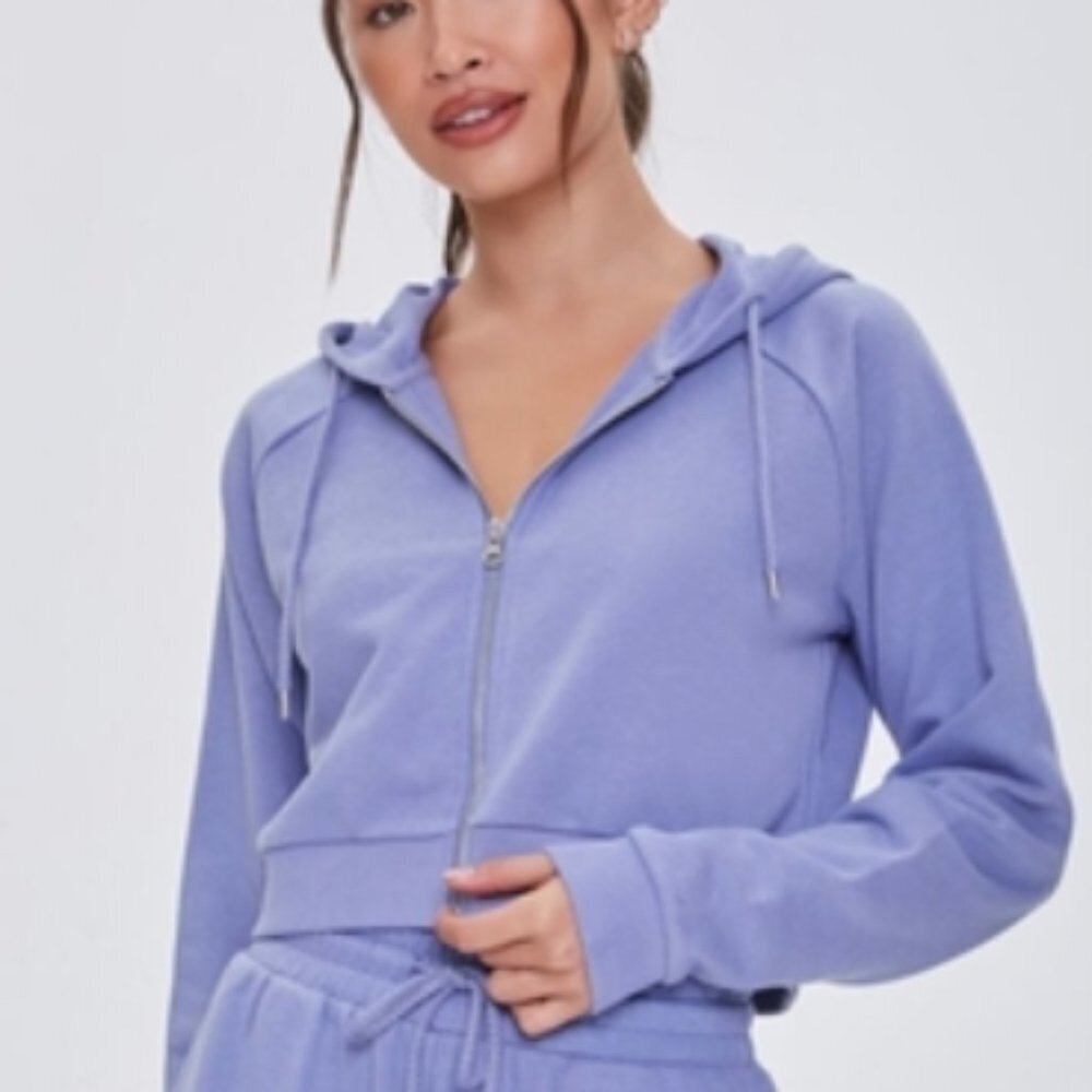 Forever 21 Women's Sport Long Sleeve Knit Cropped Hoodie - Various sizes